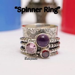 BNWT- Sterling Silver “Spinner Ring”- “A”